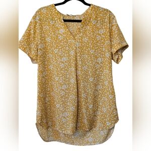 Timeson Floral Yellow Women's Top